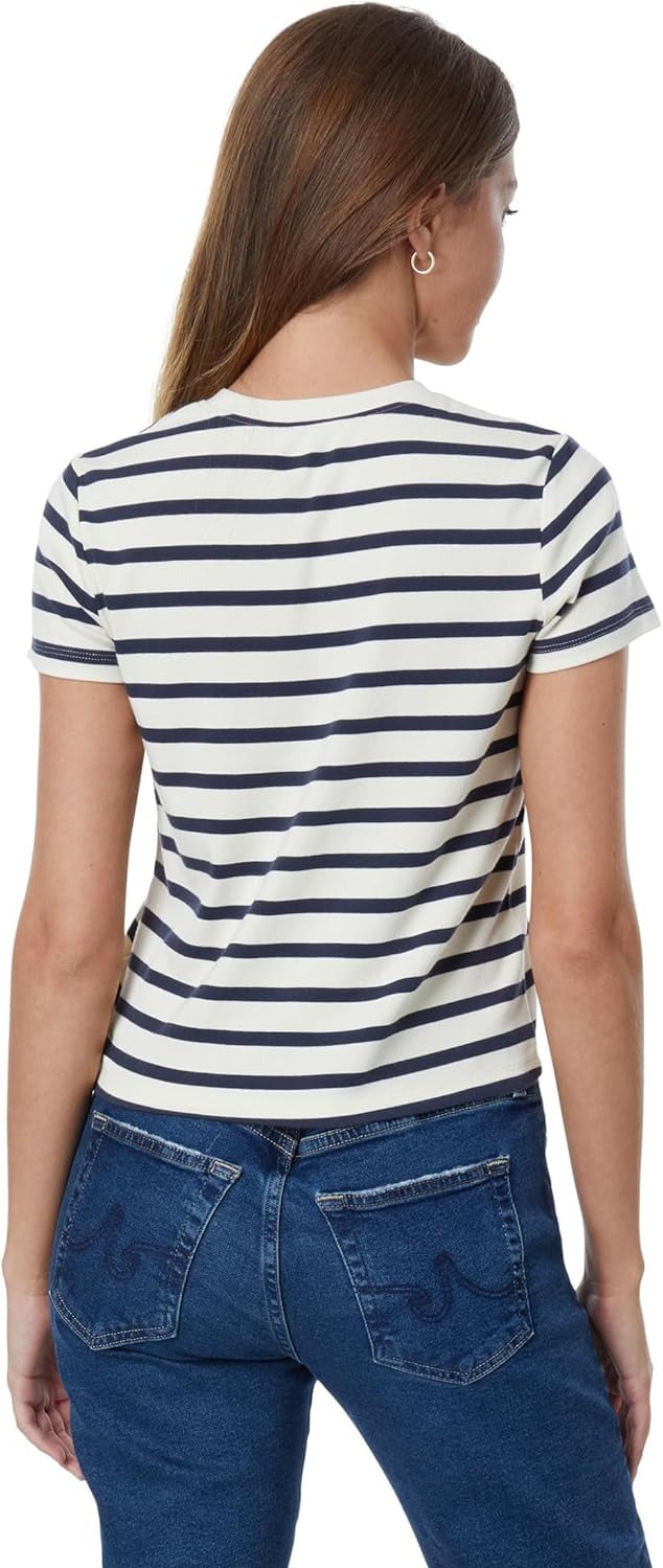 Sadie Crew  Stripe 90'S Vintage Crop T-Shirt