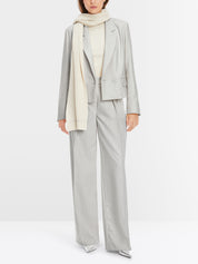 Short blazer with pinstripes