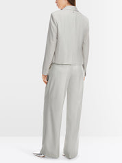 Short blazer with pinstripes