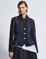 Hearsay Pinstriped cotton jacket