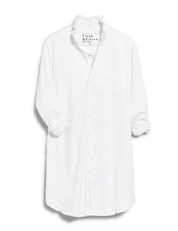 Mary Ruffle  Collar Shirtdress