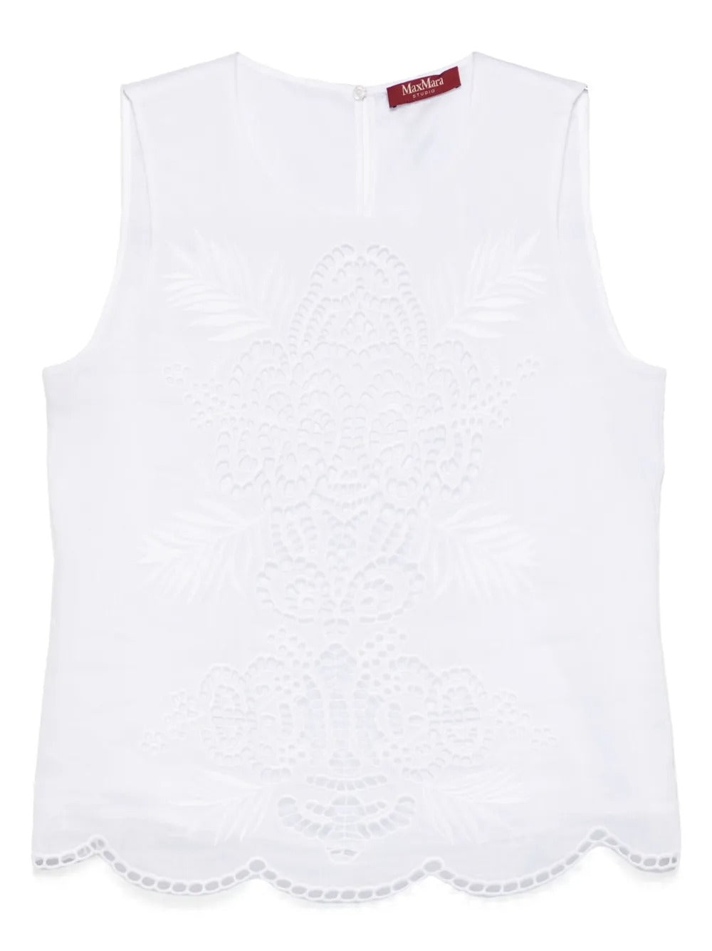 Efeso White Embroidered Top
