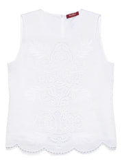 Efeso White Embroidered Top