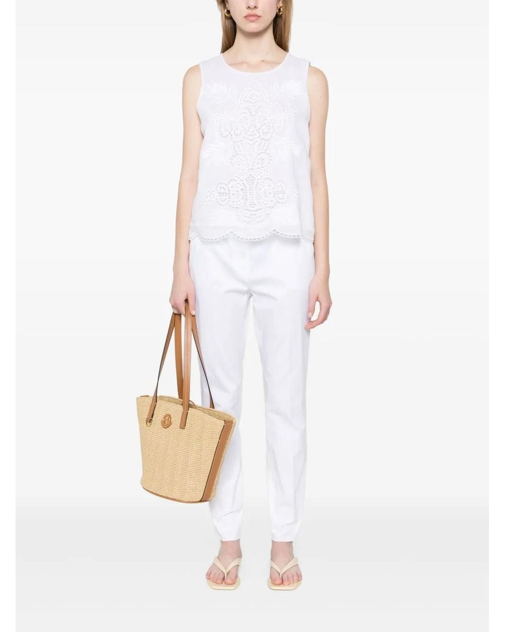 Efeso White Embroidered Top