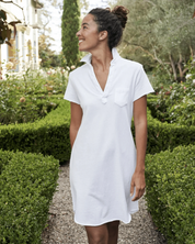 Lauren - Polo Dress WHITE