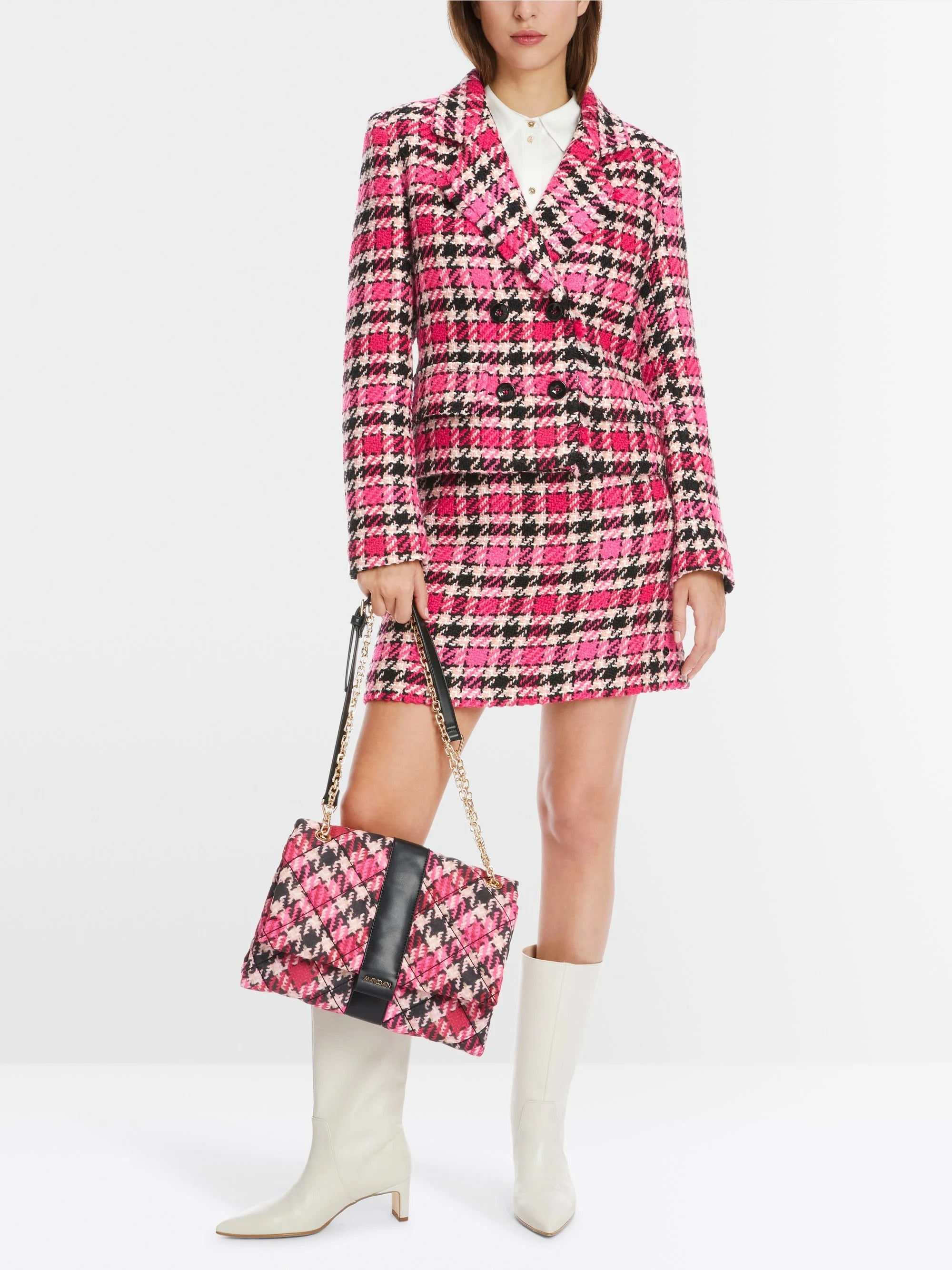 Short Checkered Jacket