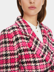 Short Checkered Jacket