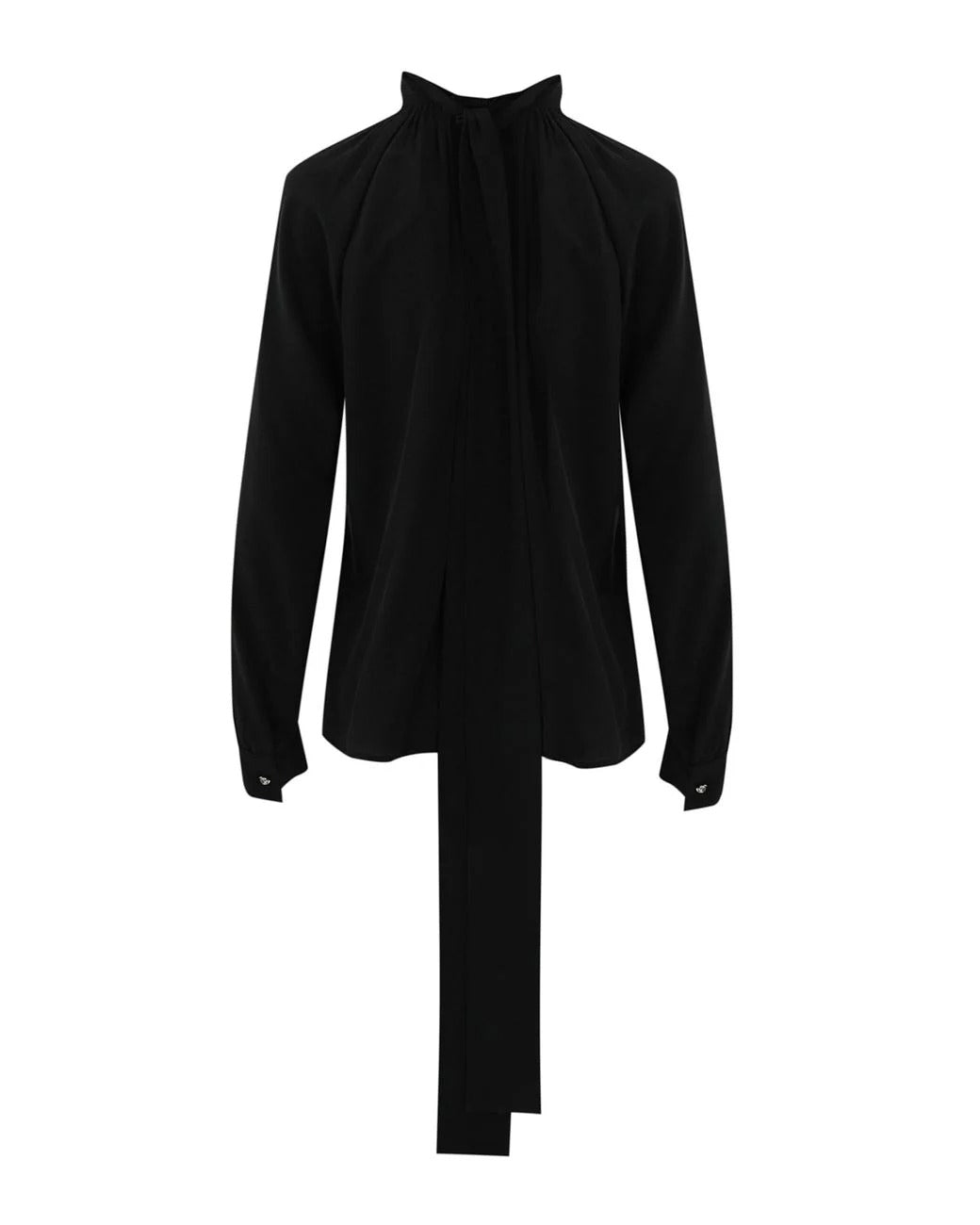 Gaia Silk Shirt With Bow