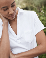 Lauren - Polo Dress WHITE