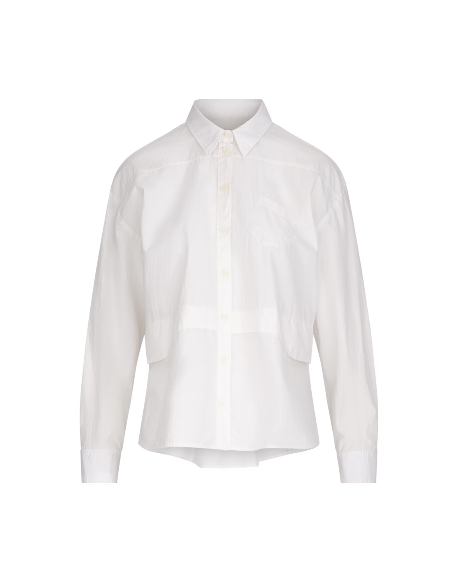 Lunar Off White  double-layer cotton poplin shirt