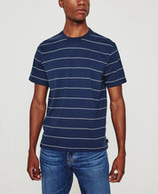 Bryce Stripe Navy/Ivory Crew
