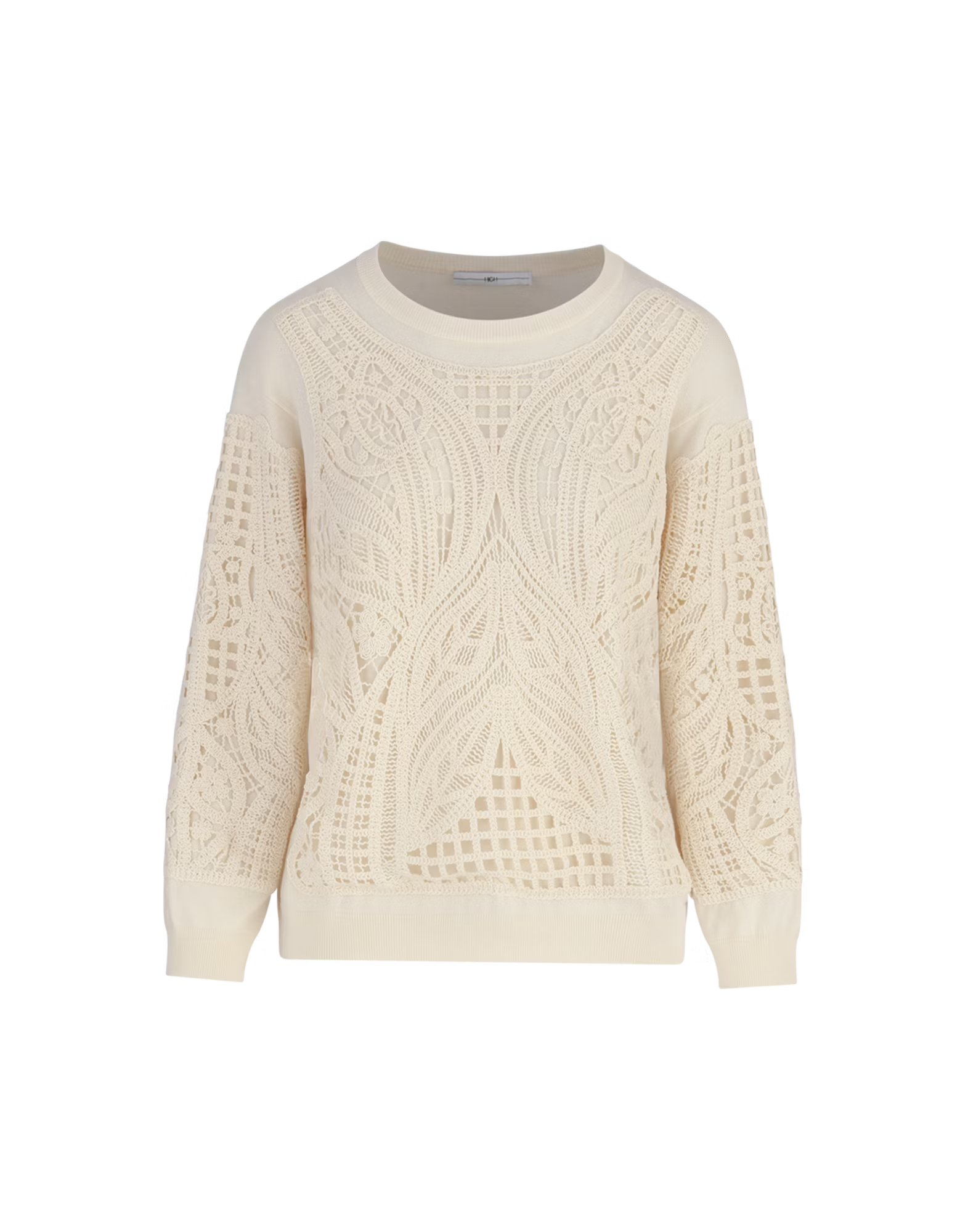 Commendable Embroidered Sweater in silk-lyocell