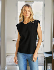 Aiden Vintage Muscle Tee Black