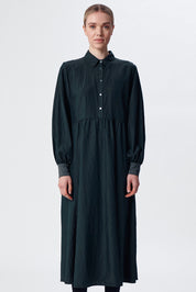 Silk Blend Dress Green