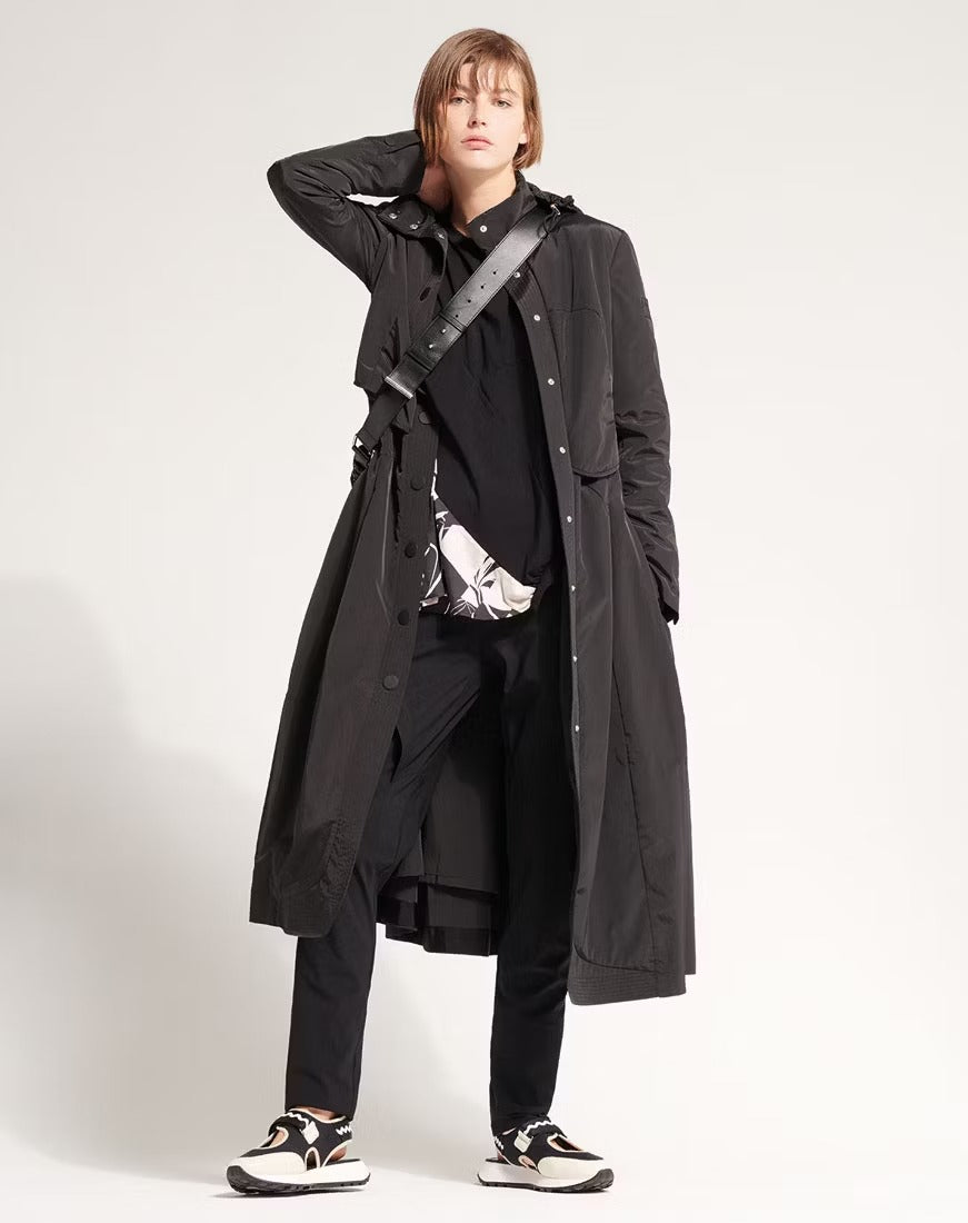 In-depth Black midi parka