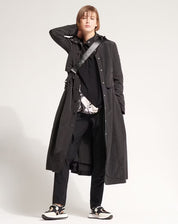 In-depth Black midi parka