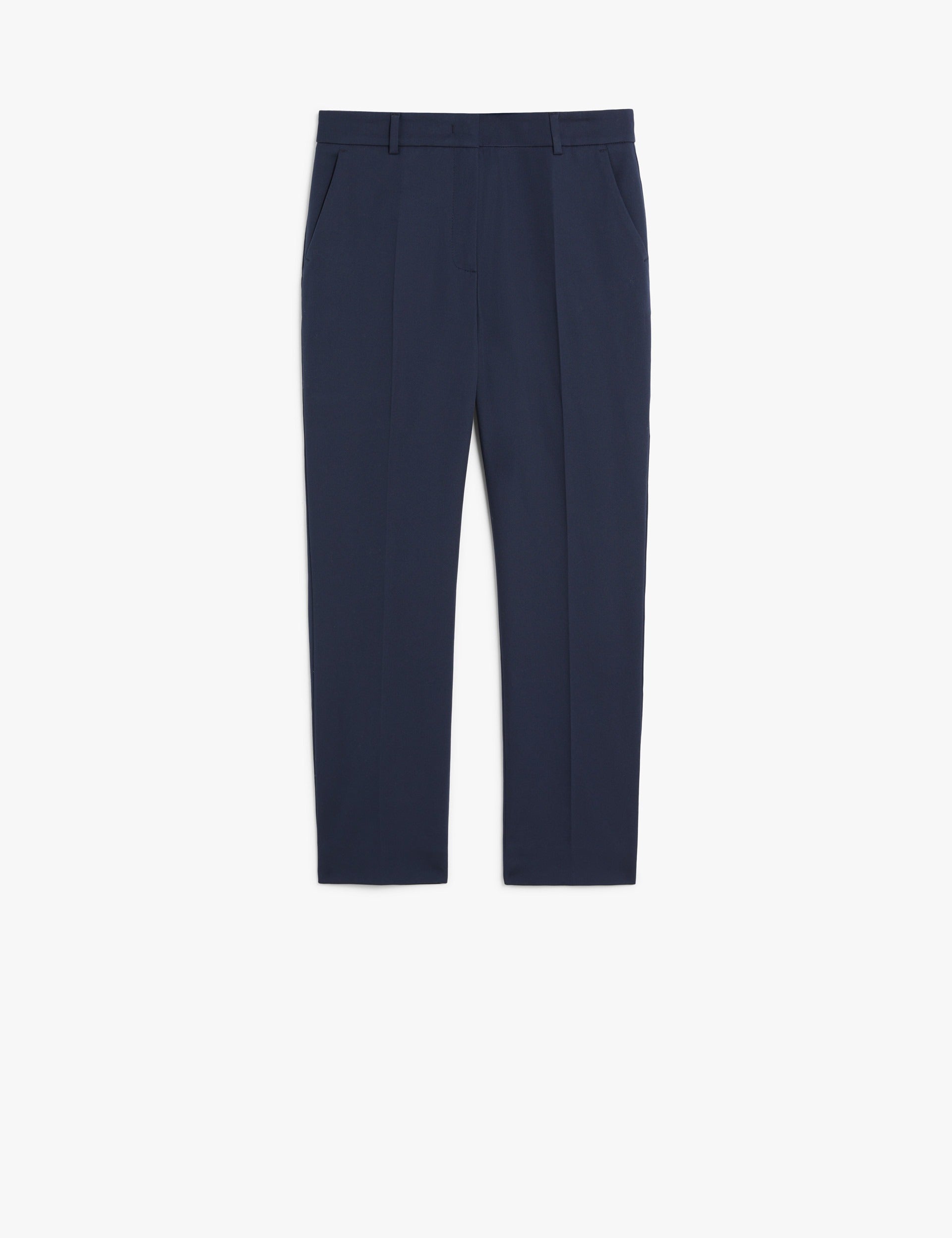 Stretch cotton cigarette trousers