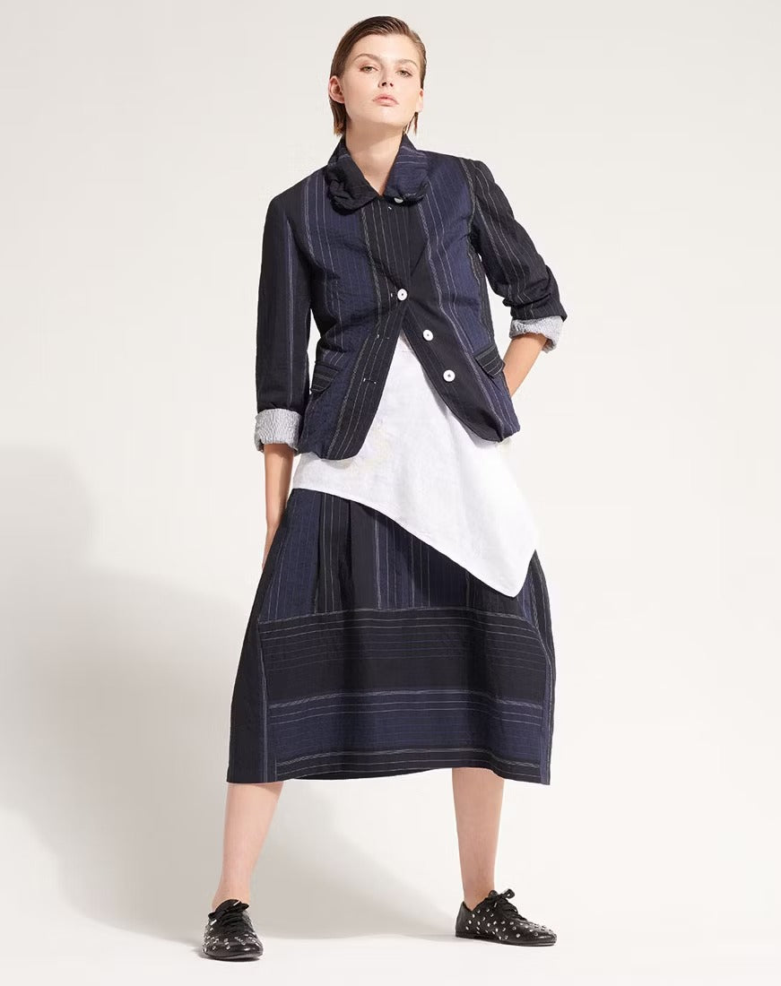 Hearsay Pinstriped cotton jacket