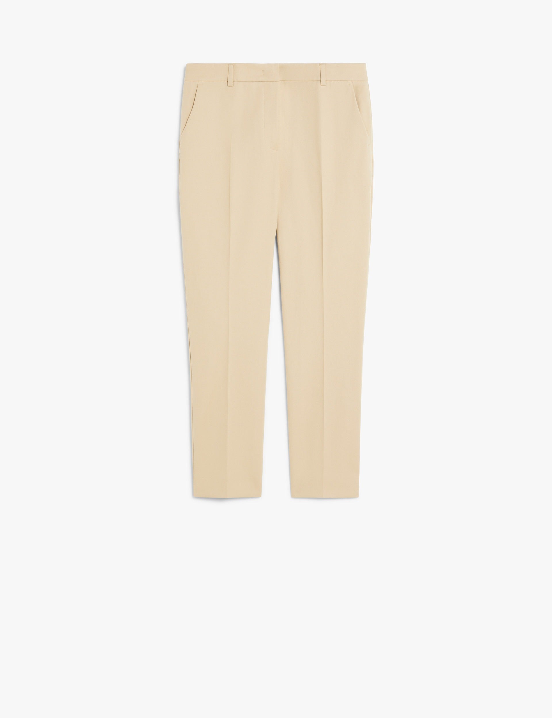 Stretch cotton cigarette trousers