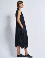 Astounding Navy Shirtdress