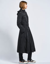 In-depth Black midi parka