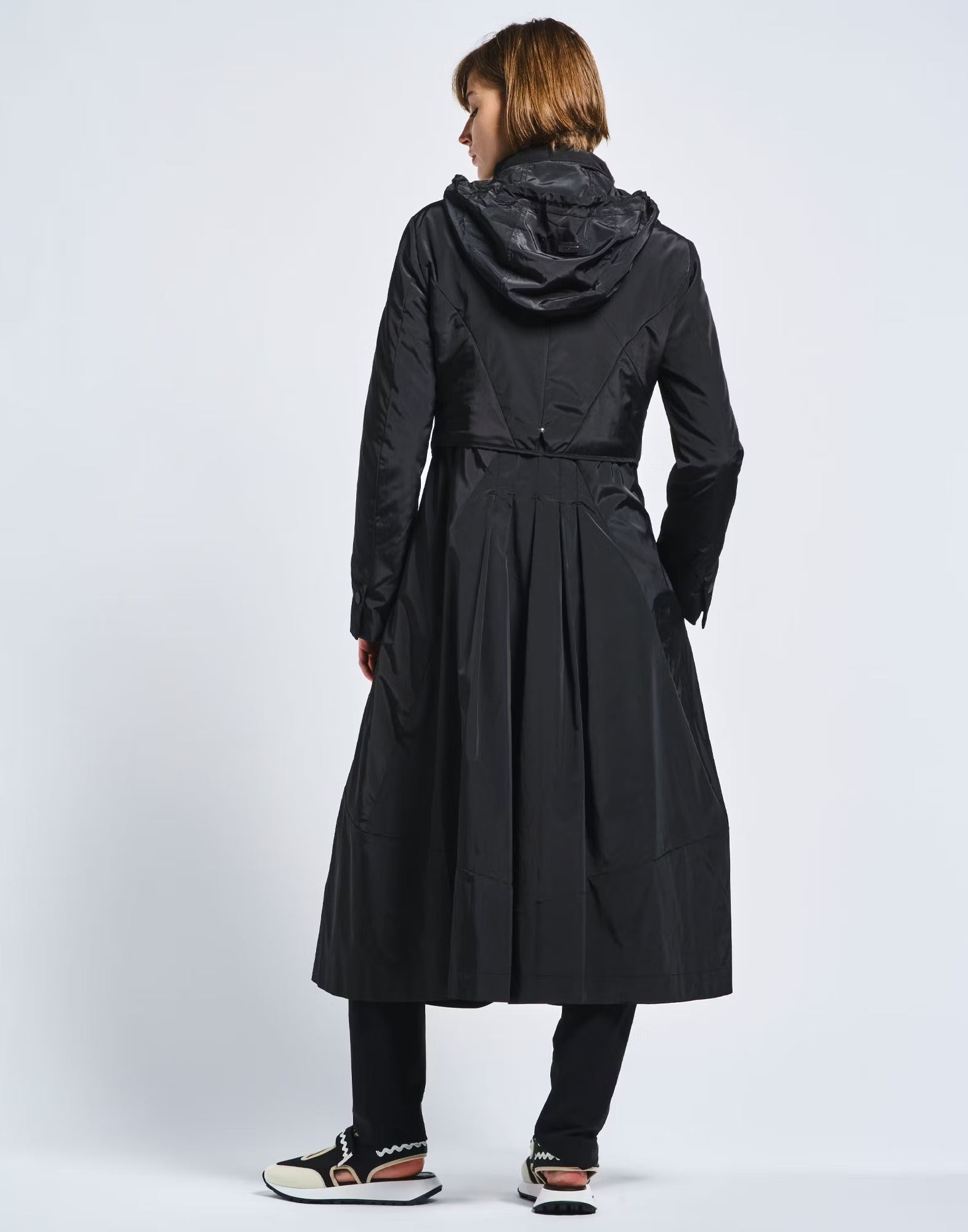 In-depth Black midi parka