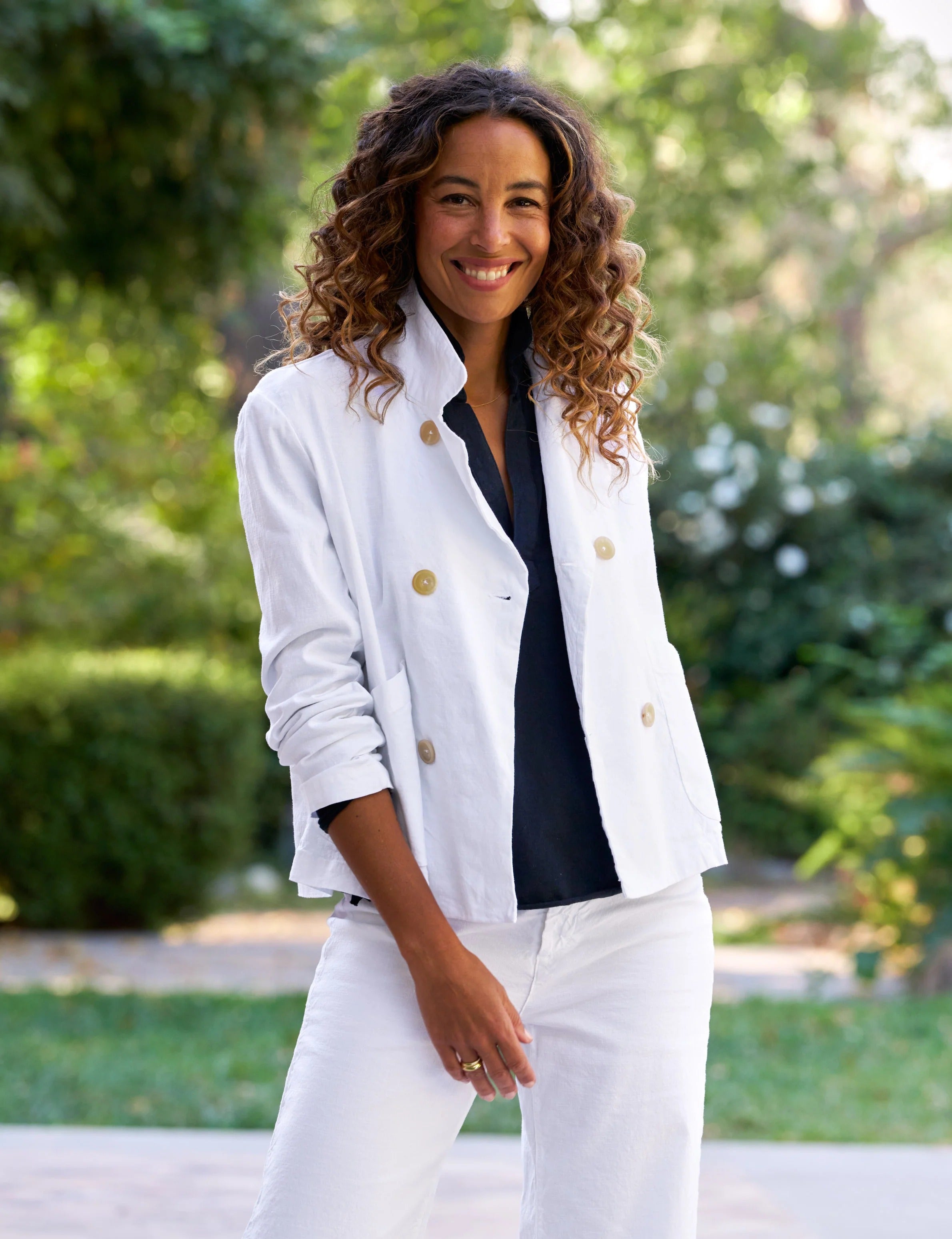 Mini English Peacoat White