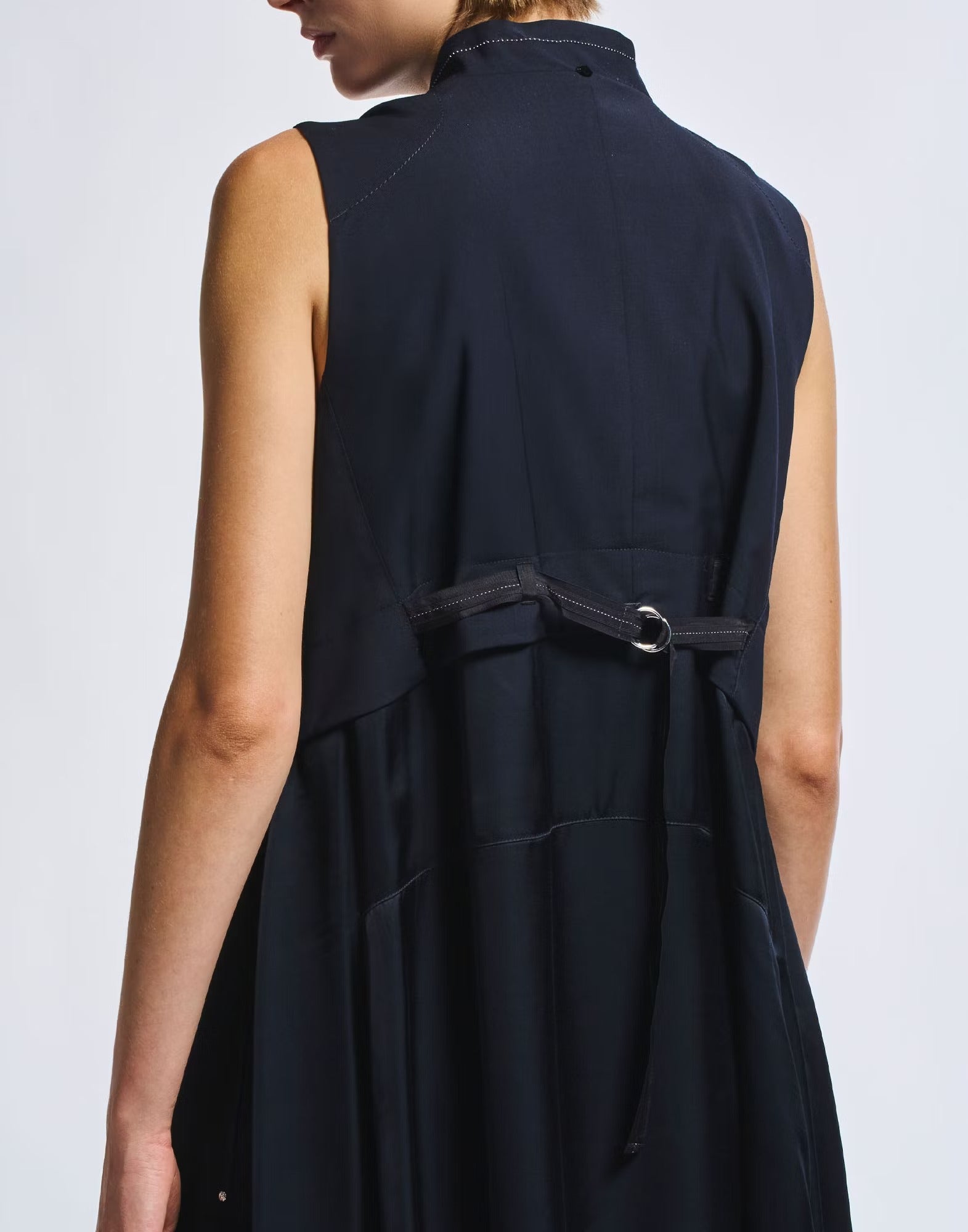 Astounding Navy Shirtdress