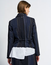 Hearsay Pinstriped cotton jacket