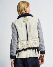 Hearsay Pinstriped cotton jacket