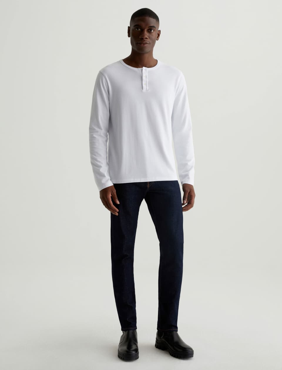 Bryce l/s Henley White