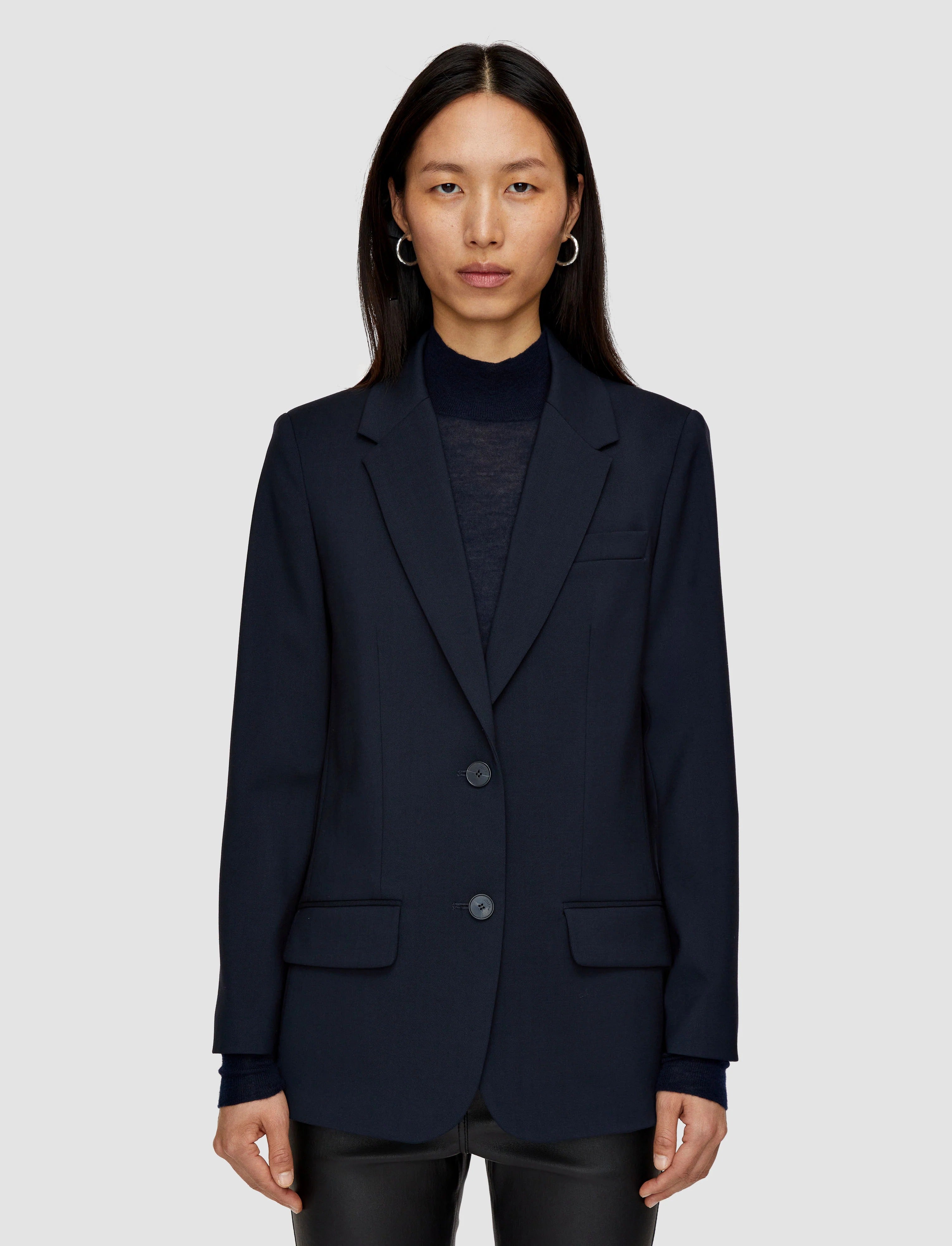 Jackie-Jacket-Tailor Wool Stretch Navy