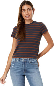 Sadie Crew  Stripe 90'S Vintage Crop T-Shirt
