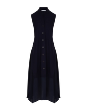 Astounding Navy Shirtdress