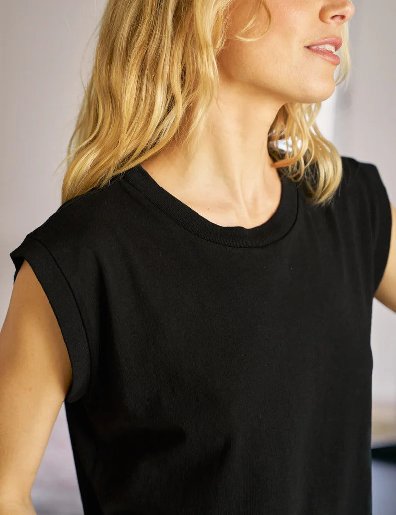 Aiden Vintage Muscle Tee Black