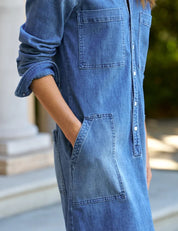 Southern Longsleeve Playsuit dress Denim