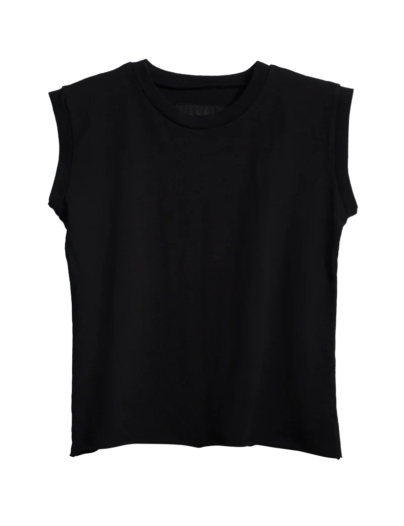Aiden Vintage Muscle Tee Black