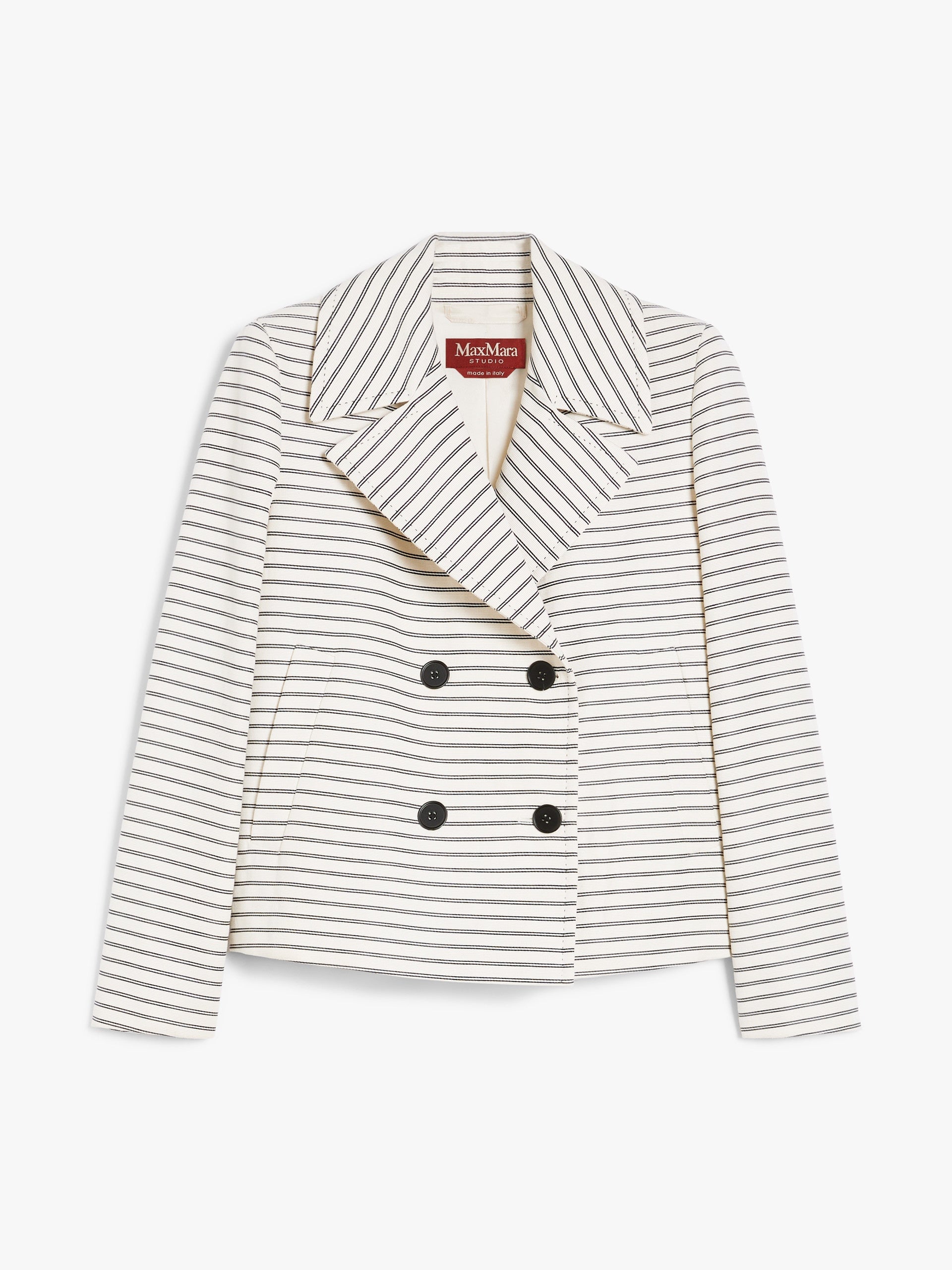 Striped cotton ottoman jacket