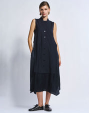 Astounding Navy Shirtdress