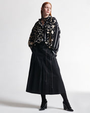 Interpret cream and black mini and maxi floral and stripe