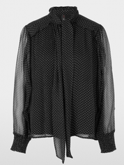 Spotty Bow-tie blouse