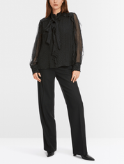 Spotty Bow-tie blouse