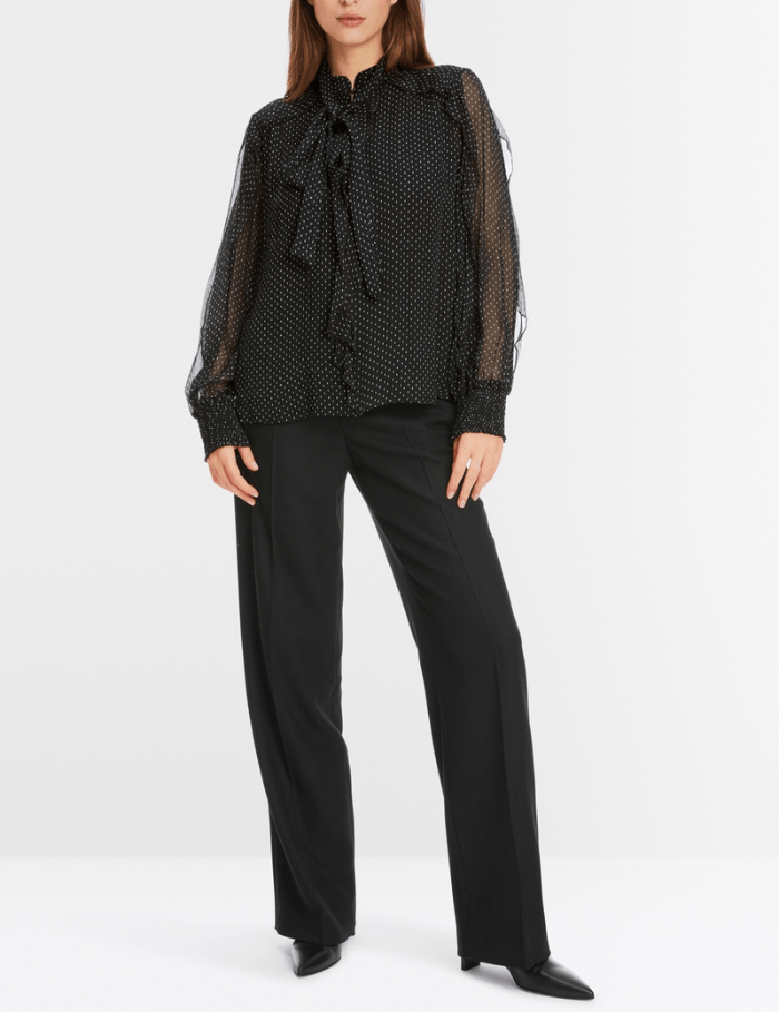 Spotty Bow-tie blouse