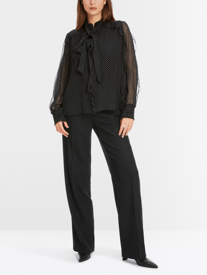 Spotty Bow-tie blouse