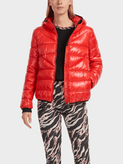Red Puffer With Hood