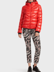 Red Puffer With Hood