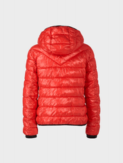 Red Puffer With Hood