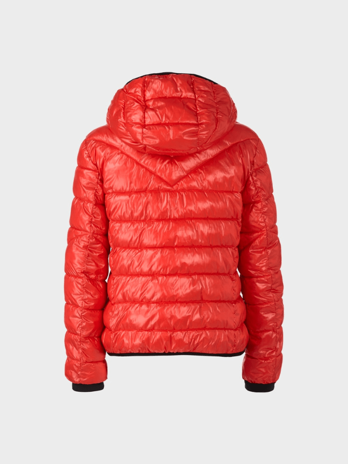 Red Puffer With Hood