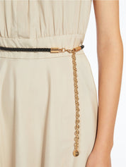 Adepto Beige Sleeveless Dress