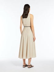 Adepto Beige Sleeveless Dress